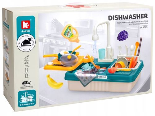 ZLEW ZLEWOZMYWAK kuchenka kuchnia dla dzieci palnik kran z wodą GARNKI 31el na Arena.pl