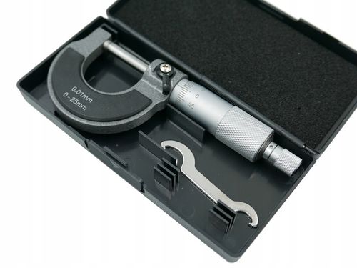 MIKROMETR ŚRUBA MIKROMETRYCZNA MIKROMIERZ ANALOGOWY ZEWNĘTRZNY 0-25 MM na Arena.pl