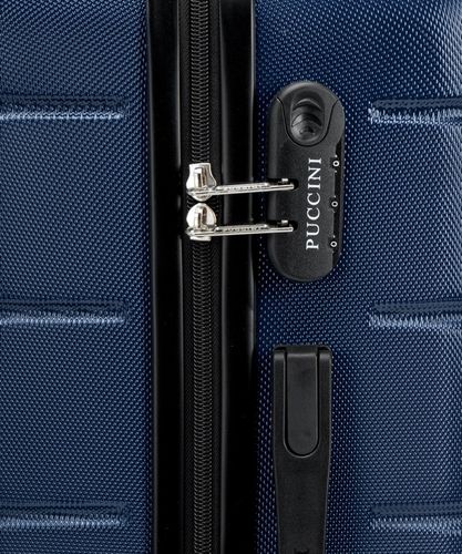 Walizka Duża Podróżna Na Kółkach Twarda ABS PUCCINI Granatowa ABS024A-7A na Arena.pl
