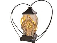 ZNICZ ZNICZE LAMPION NA GRÓB FLA OBRĘCZ METALIZA ZŁOTO+ŚWIECA LED
