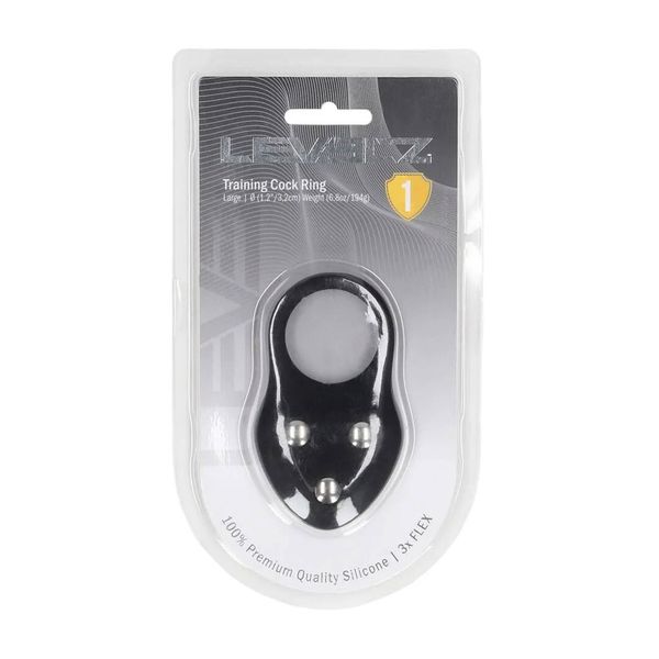 Silicone Training Cockring - L - Black zdjęcie 2