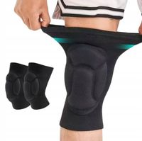 OCHRANIACZE NA KOLANA ELASTYCZNE CZARNE Nakolanniki do JOGA SIATKÓWKI