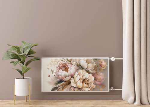 Mata Magnetyczna Na Kaloryfer PEONIE Kwiaty Styl Vintage 120cm x 60cm na Arena.pl