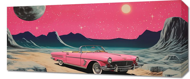 Obraz 70x30cm Kabriolet W Kosmosie zdjęcie 1