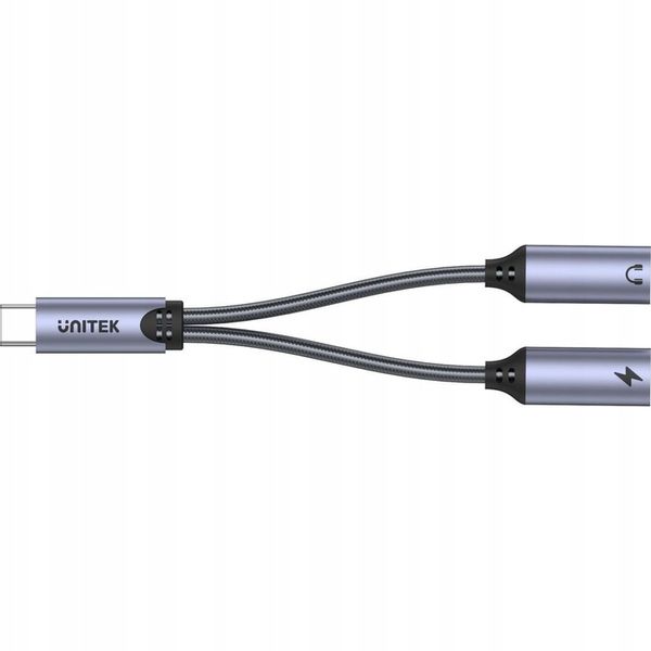 Adapter, przejściówka Unitek, USB-C na 1x port USB-C audio, 1x USB-C 18W PD zdjęcie 4