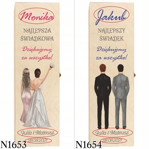 SKRZYNKI WINO PODZIĘKOWANIA DLA ŚWIADKA ŚWIADKOWEJ na Arena.pl