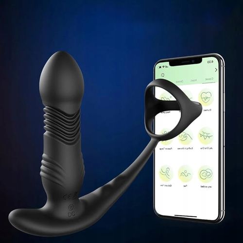 Unisex Prostata Pochwa Wibrujący Rozciągany Masturbator APP Kontrola na Arena.pl