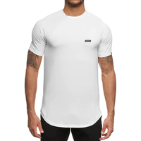 Koszulka treningowa męska kompresyjna sportowa bawełniana biała L 65cm
