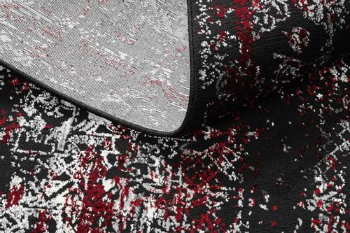 RUG/LU/LEAN/ORNAMENT/ANTHRACITE+RED/80x150 na Arena.pl
