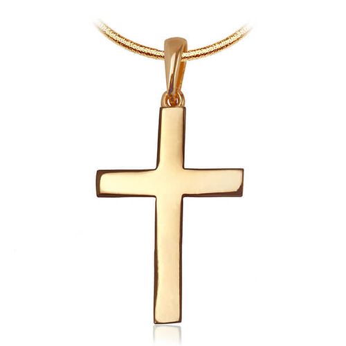 złoty gładki krzyżyk damki lub męski 333 na Arena.pl