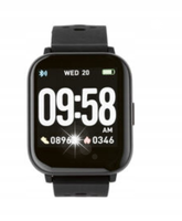 Smartwatch SILVERCREST zegarek sportowy fitness CZARNY IP68