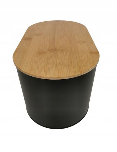 CHLEBAK POJEMNIK NA PIECZYWO Z POKRYWĄ DESKĄ DO KROJENIA CZARNY CH01 na Arena.pl