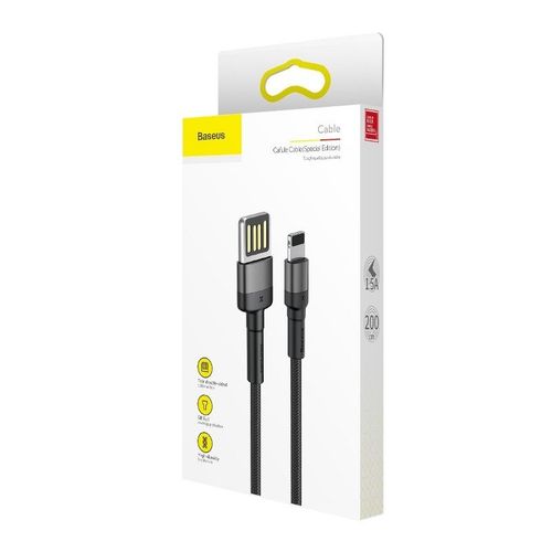 kabel lightning usb (dwustronny) baseus cafule 1,5a 2m (szaro-czarny) na Arena.pl