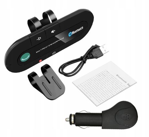ZESTAW GŁOŚNOMÓWIĄCY BLUETOOTH DO SAMOCHODU V 4.0 4.1 na Arena.pl