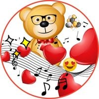 Opłatek na tort Urodziny Roczek Chrzest Miś Misiu