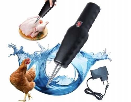 ELEKTRYCZNA SKUBARKA SKUBACZKA DO PIERZA DROBIU KUR KURCZAKÓW PIÓR Czarny na Arena.pl