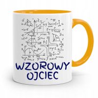 Kubek Żółty Prezent Dzień Ojca Wzorowy Tata Z Nadrukiem Ze Zdjęciem