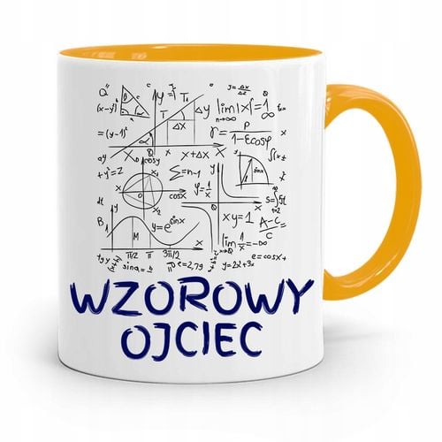 Kubek Żółty Prezent Dzień Ojca Wzorowy Tata Z Nadrukiem Ze Zdjęciem na Arena.pl