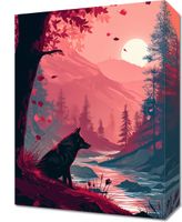 Obraz 30x40cm Wilk Przy Brzegu Lasu