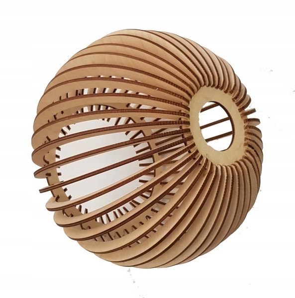 LAMPA KINKIET E27 ścienny stały loft KULA Drewno zdjęcie 9