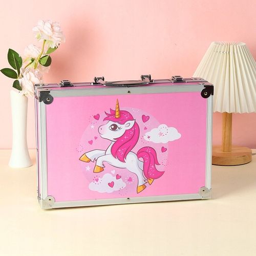 ZESTAW ARTYSTYCZNY PLASTYCZNY KREATYWNY DO MALOWANIA DLA DZIECKA WALIZKA na Arena.pl