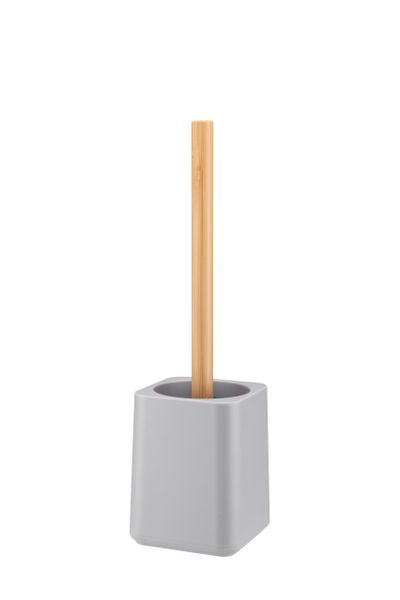 Szczotka Wc Toaletowa Do Toalety Bambus Szara zdjęcie 1