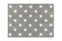 DYWAN BAWEŁNIANY GREY STARS WHITE 120X160CM