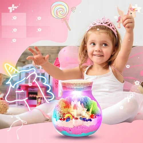Zestaw Kreatywny Magiczne Terrarium Jednorożca DIY z Podświetleniem LED na Arena.pl