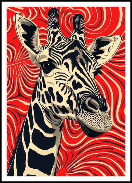 Plakat 70x100cm Wzrok Żyrafy zdjęcie 3