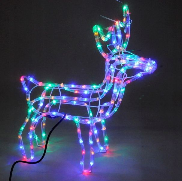 MAŁY RENIFER LED wysokość 60 cm MULTIKOLOR zdjęcie 2