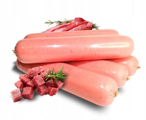 BATON MIĘSO DROBIOWE DLA PSA KIEŁBASA MORTADELA 1KG X10.- MIĘSNE SMAKI na Arena.pl