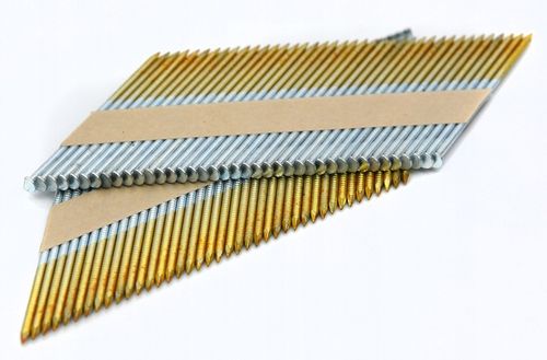 Gwoździe do gwoździarki łączone papierem 3,1x90mm 34° 2000szt Gładkie na Arena.pl