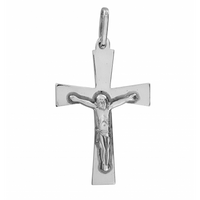 SREBRNY KRZYŻYK Z JEZUSEM PRÓBA SREBRA 925 GRAWER GRATIS!