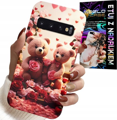 ETUI DO SAMSUNG GALAXY S10 PLUS - MISIE, LOVE YOU, SERCA WIELE WZORÓW CASE na Arena.pl