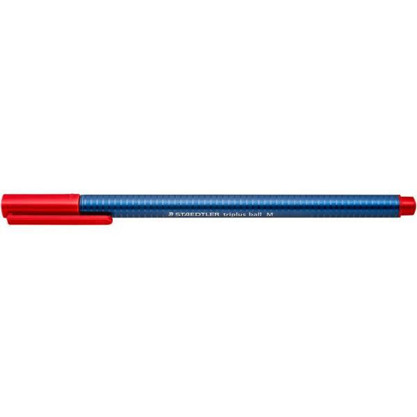długopis staedtler triplus ball m - czerwony zdjęcie 1