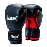 rękawice bokserskie allright master 10oz pu czarno/czerwone 1092e