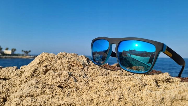 OKULARY PRZECIWSŁONECZNE MĘSKIE DAMASKIE POLARYZACYJNE LUSTRZANE POLARIZED zdjęcie 2