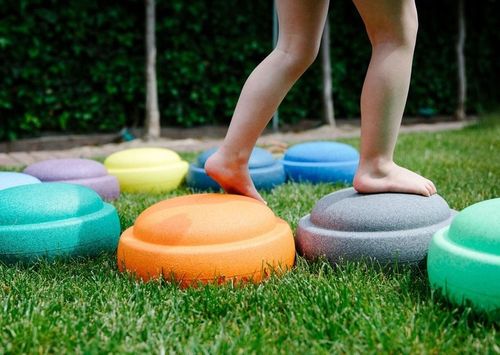 Zestaw 6 Krążków Kamieni Sensorycznych do Zabaw Ruchowych Nauka Równowagi na Arena.pl