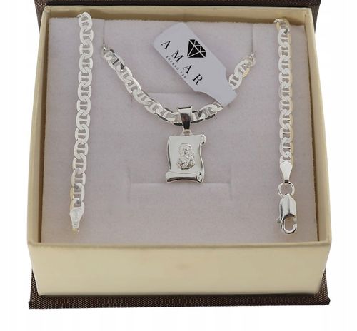 SREBRNY PEŁNY ŁAŃCUSZEK MĘSKI GUCCI Z ZAWIESZKĄ PR. 925 + GRAWER GRATIS na Arena.pl