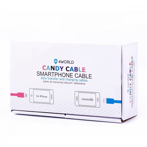 4world Candy Cable, kabel do przesyłu danych, Lightning na Arena.pl