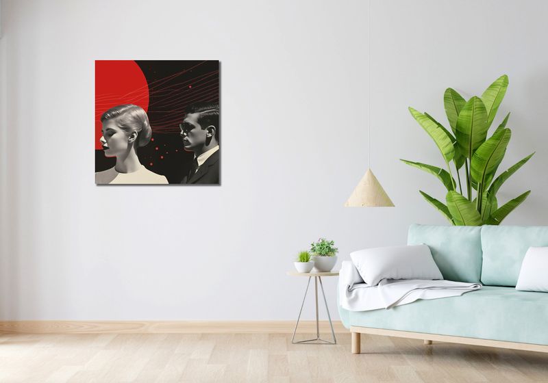 Obraz 70x70cm Futurystyczne Retro Szykany zdjęcie 2
