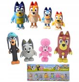ZESTAW FIGUREK BLUEY BINGO - 8 SZT RODZINKA BLUE