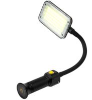 LAMPKA LED 8W 1000LM 2000 MAH AKU MAGNES RAMIĘ ELASTYCZNE SZPERACZ