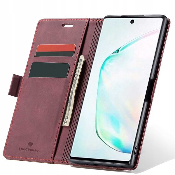 Spacecase Wallet Galaxy Note 10+ Red zdjęcie 1