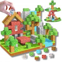 KLOCKI MAGNETYCZNE KOSTKI SZEŚCIANY 3D Zestaw 100 elementów