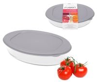 Pojemnik szklany żaroodporny transparentny owalny salaterka 1600 ml