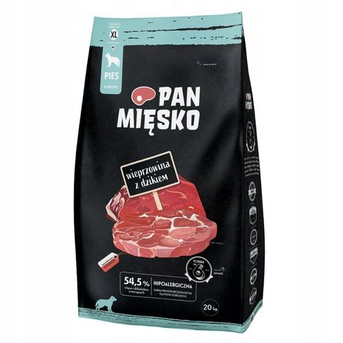 Pan Mięsko Karma sucha dla psa WIEPRZOWINA z DZIKEM chrupki XL 20kg na Arena.pl