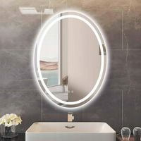 Lustro łazienkowe Owalne Led 70×90 cm 3 Światła, Odmgławianie,Dotyk