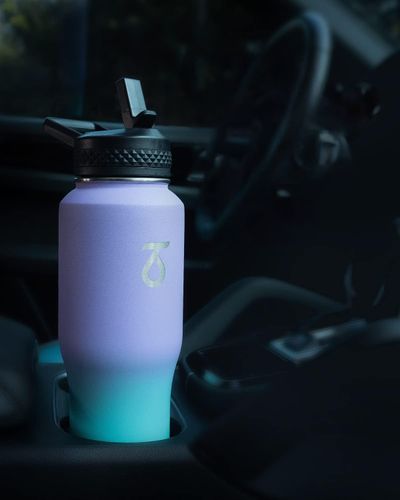 Kubek Termiczny 1000 ml Stalowy Bidon ze Słomką i Uchwytem Outdoor na Arena.pl