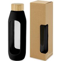 Tidan Butelka z borokrzemianowego szkła o pojemności 600 ml z silikonowym uchwytem